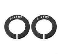 Belnotelt 2 cubiertas de cubo de rueda de bicicleta para eje pasante RockShox, 15 mm, antitapa, piezas de horquilla de aleación de aluminio para componentes de ciclismo MTB, color negro