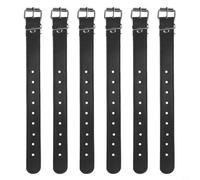 Belnotelt 6 correas ajustables de piel sintética para cesta de bicicleta, bridas de carga para manubrio delantero de bicicleta para bicicletas de niños y adultos, caja de almacenamiento, soporte de