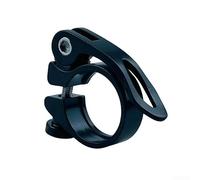 Belnotelt Abrazadera de aluminio para tija de sillín de liberación rápida, ajuste para marcos de bicicleta de carretera MTB, color negro, tamaño de 28,6 mm, acabado mecanizado CNC, diseño ligero (34,9