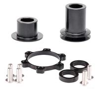 Belnotelt Adaptador de conversión de aluminio Boost Hub Spacer de 142 a 148 x 12 mm, para DT 240 350 1200-1900 Series Wheelset Cubierta de extremo de eje trasero, color negro