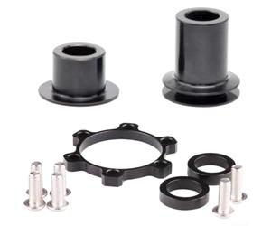 Belnotelt Adaptador de conversión de aluminio Boost Hub Spacer de 142 a 148 x 12 mm, para DT 240 350 1200-1900 Series Wheelset Cubierta de extremo de eje trasero, color negro