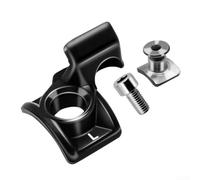 Belnotelt Adaptador de montaje de palanca de cambios de aleación de aluminio para SRAM MatchMaker X para Mmx par izquierdo derecho negro plata diseño integrado reduce el acabado del desorden del