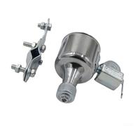 Belnotelt Aleación Bicicleta Dinamo Generador AC12V 6W Fricción Drive Bike Light Power System Dual Port para faro trasero Plata (Plata)