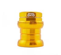Belnotelt Brompton - Auriculares plegables para bicicleta de 34 mm de diámetro interior, cartucho sellado con rodamientos dobles, conector de horquilla de aleación de aluminio anodizado (dorado)