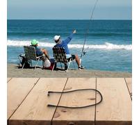 Belnotelt Carrete de pesca con cable de codo, cable de batería flexible de 1 metro con 2 agujeros, direccional, 4 vías, reparación de carrete de alambre de PVC, negro (9 en punto)