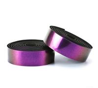 Belnotelt Cinta reflectante para manubrio de bicicleta de carretera, envoltura de piel sintética, con absorción de impactos de espuma EVA, para ciclismo, agarre cómodo, antideslizante, par de cintas