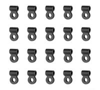 Belnotelt Clip de cable negro, guía en forma de U, para cables de freno y cambio, soporte de plástico con agujero de 5,1 mm, retenedor de cable de palanca de cambios de bicicleta (20 piezas)