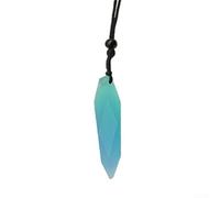 Belnotelt Colgante luminoso de buceo para collar Aurora, joyería de moda de resina que brilla en la oscuridad, dije de estrella irregular para deportes acuáticos, accesorio de equipo de buceo (azul)