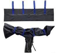 Belnotelt Cubierta impermeable para manillar, protector de agarre de bicicleta, protector de polvo de tela Oxford, orejera de bicicleta eléctrica, cubierta de barra de mano de motocicleta, funda de