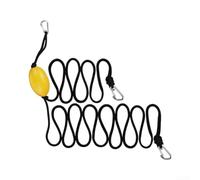 Belnotelt Cuerda de remolque flotador para barco, moto acuática, 6 m, 3,7 m, cable de remolque de PVC con hebillas de acero inoxidable 316, cuerda de anclaje de alta visibilidad para canoa rafting