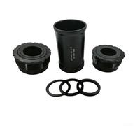 Belnotelt Eje inferior roscado T47 para bicicleta de carretera con rodamientos de cerámica, carcasa de aleación de aluminio para bielas DUB de 24 mm/30 mm, juego de tazas selladas para mantenimiento