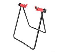 Belnotelt Estante de reparación de bicicletas en forma de U, soporte de estacionamiento plegable de aleación de aluminio, soporte de mantenimiento giratorio de 360 grados para bicicletas de montaña de