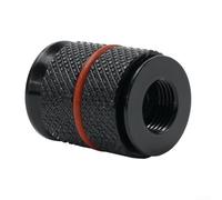 Belnotelt Expansor de auriculares de bicicleta para horquillas de carbono, adaptador de tubo de dirección de 28,6 mm, tuerca de compresión de aleación de aluminio CNC ultraligera con agarre moleteado