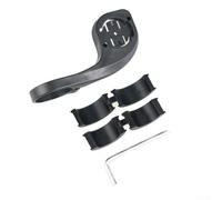 Belnotelt Extensión de montaje para manillar de bicicleta Garmin y elevador de vástago de baja resistencia al viento de 110 mm con arandelas de 31,8 mm a 22,2 mm/25,4 mm, plástico ligero para ciclismo