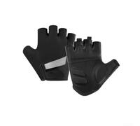 Belnotelt Guantes de ciclismo con construcción ligera transpirable y elementos reflectantes para visibilidad en condiciones de poca luz durante actividades al aire libre (A0070 negro)