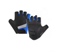 Belnotelt Guantes de ciclismo con construcción ligera y transpirable y elementos reflectantes para visibilidad en condiciones de poca luz durante actividades al aire libre (A0070 azul)