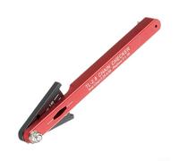 Belnotelt Herramienta de indicador de desgaste de cadena de bicicleta de aleación de aluminio, medidor de estiramiento de cadena de precisión con medición de 5 escalas para bicicletas de montaña y