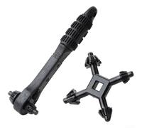 Belnotelt Herramienta manual compacta 4 en 1 con ranura para llave de portabrocas y abrelatas técnicos y contratistas de campo (B)