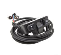 Belnotelt Interruptor de manillar 3 en 1 para bicicleta eléctrica, motocicleta, scooter, botón de control de señal de giro de faros delanteros de 7/8 pulgadas, carcasa ABS, compatible con 24 V, 36 V