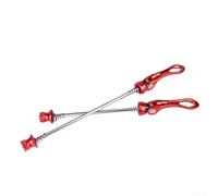 Belnotelt Juego de pinchos de liberación rápida de aleación de aluminio, para bicicletas MTB de carretera, pinchos QR delanteros de 100 mm traseros de 135 mm con palanca, componentes ligeros de rueda