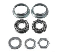 Belnotelt Juego de tazas de acero para pedalier, con rodamientos enjaulados de 5/16 pulgadas, para carcasa grande de 51,5 mm, compatible con bielas de 1 pieza y 3 piezas en bicicletas de montaña
