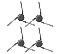 Belnotelt Kit de repuesto de cepillo lateral para Dreame Aqua10 Ultra Roller, X40/X50 Ultra, L40/L50 Pro Ultra, D20 Pro Plus Robot aspiradoras, cerdas de nailon en ángulo, fácil instalación (4 piezas)