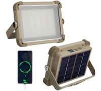Belnotelt Luz de inundación solar con control remoto, luz de trabajo LED de 1000 lúmenes para jardín y patio al aire libre, batería de 8000 mAh iluminación impermeable (A)