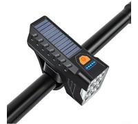 Belnotelt Luz frontal recargable por USB para bicicletas con salida de 800 lúmenes y diseño a prueba de salpicaduras para transporte diario (faro)