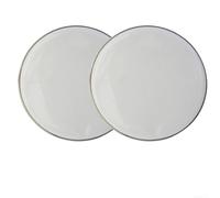 Belnotelt Paquete de 2 cabezales de tambor controlados por sonido, piel de tambor de malla de 0.188 mm con marco de aluminio, parches de tambor de práctica de bajo volumen para estudiantes