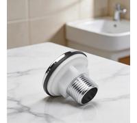 Belnotelt Paquete de 4 tapones de entrada lateral para tanque de inodoro con cubiertas decorativas galvanizadas de 1/2 pulgada, agujero de plástico para lavabos, bañeras y fregaderos de fregona, sello