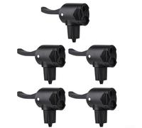 Belnotelt Paquete de 5 boquillas de repuesto para bomba de bicicleta, cabezal de inflado automático integrado para Presta y válvulas, adaptador de aire de doble uso para neumáticos de ciclismo, color