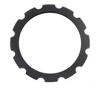 Belnotelt Para anillo de bloqueo de plato de rotor, perno de fijación de bielas 3D Plus, adaptador de pedalier BB30, contratuerca de aluminio 7075 negro, retenedor ligero de rueda de cadena