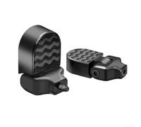 Belnotelt Pedales de asiento trasero plegables, reposapiés antideslizantes de aleación de aluminio para bicicleta eléctrica y bicicleta de montaña, clavijas compactas para pasajeros con accesorios de