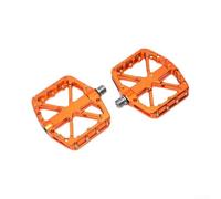 Belnotelt Pedales de bicicleta de montaña de aleación de aluminio con eje de acero al cromo-molibdeno, pinchos para un excelente agarre y control, para descenso y ciclismo de sendero (un par en