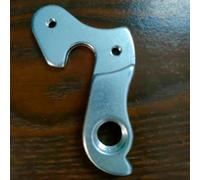Belnotelt Percha de cambio trasero de bicicleta en aleación de aluminio para modelos Carrera y Haro, soporte mecánico de engranaje plateado con tornillos