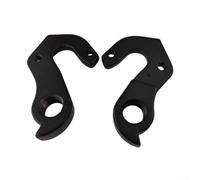 Belnotelt Percha de cambio trasero para bicicleta Look Road Mountain Bike Series, gancho trasero de aleación de aluminio CNC, negro, rendimiento estable, fácil instalación, 53 x 37 x 10,5 mm