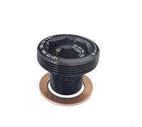Belnotelt Perno de manivela de aluminio M15, para bielas SRAM X9 X0 BB30, juego de tornillos de fijación negro con arandela, para llave hexagonal de 6 mm y 16 mm
