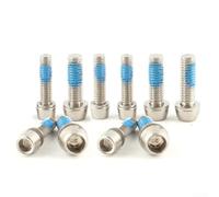 Belnotelt Perno de vástago de acero inoxidable M5 M6 de 20 mm de longitud, tornillos de fijación Torx T25 para componentes de bicicleta de carretera, hardware de grado 304, paquete de 10 (M5 x 20 mm)