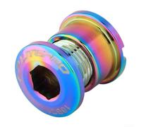 Belnotelt Pernos ultraligeros de aleación de aluminio, para bicicleta de carretera, piñón doble simple, piezas de repuesto mecanizadas CNC, 4,9 mm (4 piezas)