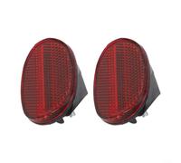Belnotelt Reflector de guardabarros trasero para bicicleta, ovalado, clásico, para guardabarros, luz de seguridad altamente visible, para montar en la noche, accesorio de bicicleta de plástico que se