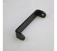 Belnotelt Soporte de acero resistente para cesta de bicicleta, clip de estante en forma de U con agujero central, para kit de conversión de estante de almacenamiento de bicicleta delantero y trasero
