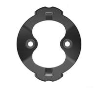 Belnotelt Soporte de aleación de aluminio para bicicleta, soporte de base de repuesto, para Garmin Edge 540 840, pieza de reparación ligera de unidad GPS de ciclismo impresa en 3D con tornillos, gris