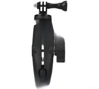 Belnotelt Soporte de cámara de acción, abrazadera de manillar de cabeza de bola de 1 pulgada para bicicleta, agarre ajustable de 1,6 cm a 4 cm para SLR, para Insta360, smartphone, plástico y acero