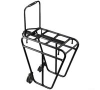 Belnotelt Soporte delantero para bicicletas de montaña con construcción de aleación de aluminio y compatibilidad de montaje central para horquillas de choque (B)