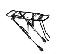 Belnotelt Soporte trasero de aleación de aluminio para bicicleta de montaña, para frenos de disco, soporte de carga ajustable con marco triangular fuerte, soporte de equipaje de montaje rápido soporta