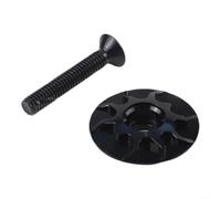 Belnotelt Tapa superior para auriculares de bicicleta, cubierta de vástago de aleación de aluminio CNC con perno de acero inoxidable, para tubo de horquilla de 28.6 mm, sistema de avance sin rosca