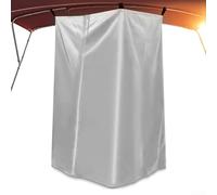 Belnotelt Tienda de campaña de privacidad para ducha de barco y yate, Oxford 420D para vestuario colgante con ganchos, pantalla de privacidad portátil al aire libre para camping, playa, gris, 76 x 68