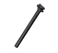 Belnotelt Tija de sillín de fibra de carbono ligera poste de bicicleta 370 mm 27,2/30,8/31,6 mm para bicicleta de carretera MTB carril ovalado circular de engranaje fijo negro (27,2-370 mm)