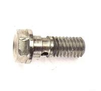 Belnotelt Tornillo de acero para banjo M6 x 1,0 mm, para pinzas de freno de disco Hope Mountain Bike, cierre de repuesto plateado, pieza de hardware para ciclismo