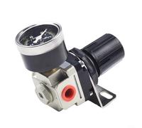 Belnotelt Válvula reguladora de presión de aire con filtro, rango ajustable de 0.05-0.85MPa, presión máxima de 1.5Mpa, para AR2000-02 AR3000-03 AR4000-04 AR5000-10 Series (AR2000-02)